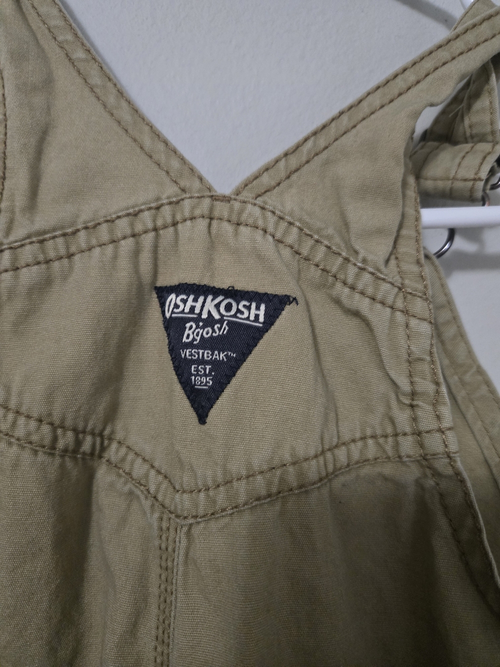 OshKosh B'gosh Toddler Tan Overalls - Picture 9 of 9